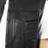 JDW3002 JOHN DOE Жилет Leather Vest / Black