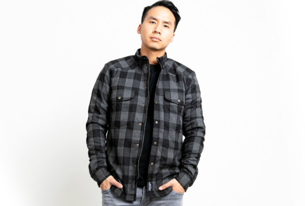 JDL5004 JOHN DOE МОТОРУБАШКА Motoshirt Grey/Black